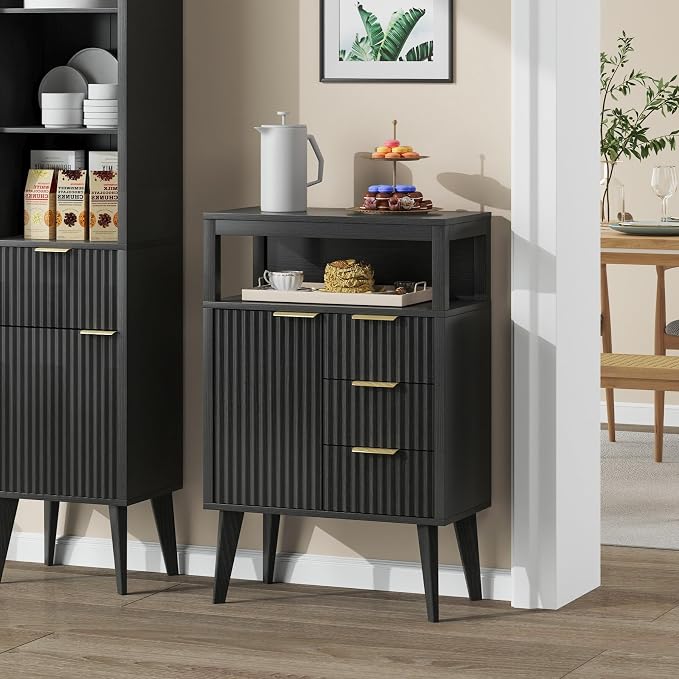 Black Bathroom Floor Cabinet - Image 6