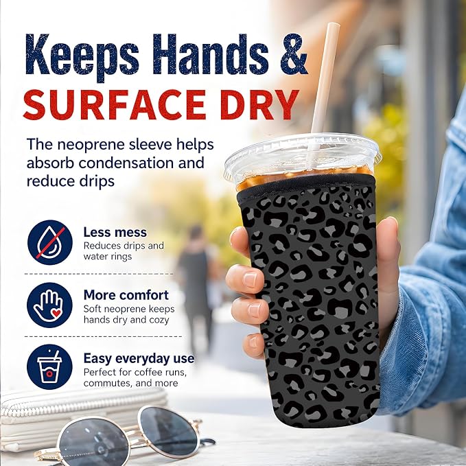 Reusable Neoprene Coffee Sleeve - Image 2