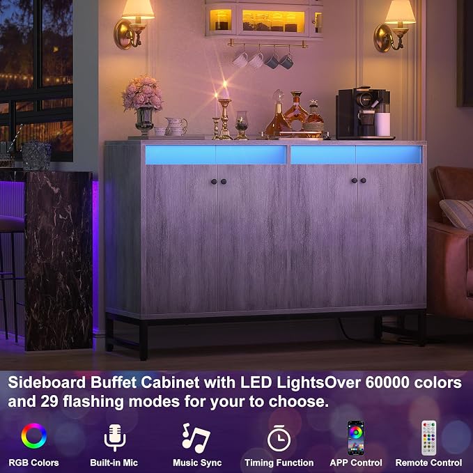 Aheaplus Sideboard Buffet Cabinet - Image 3