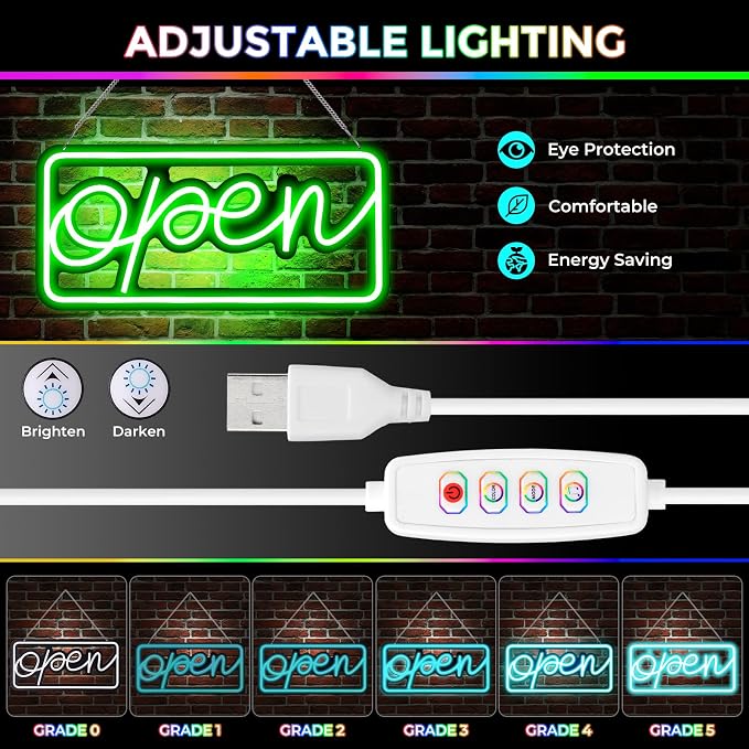 Led Open Signs for Business, Colorful and High Brightness LED And Remote Control - Image 5