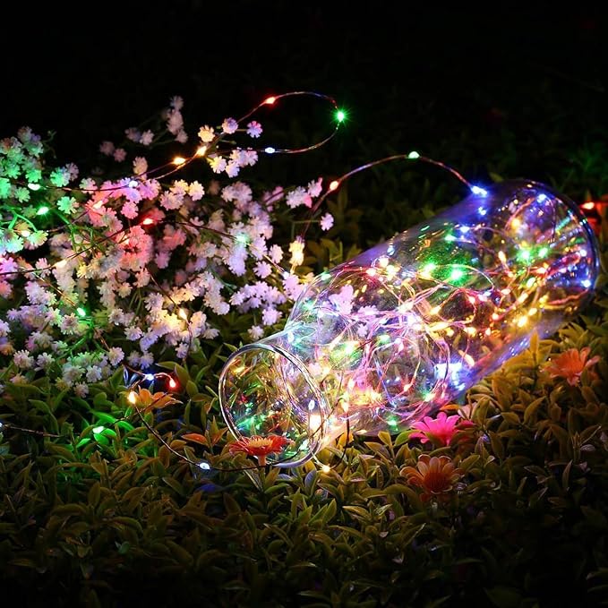Joomer Fairy String Lights 33FT 100 LEDs Plug in Fairy Lights Indoor Copper - Image 6