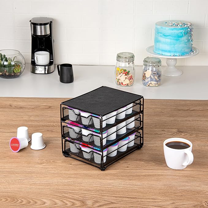 Restaurantware Restpresso 8.5 x 8.5x 7 Inch Multi-Tier Coffee Capsule Drawer 1 - Image 3