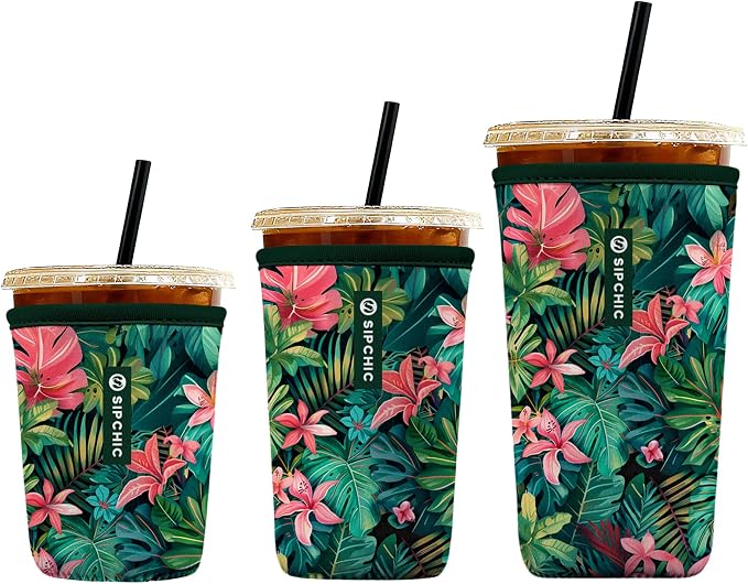 Iced Coffee Sleeve – Neoprene Reusable Cup Sleeves by Unknown