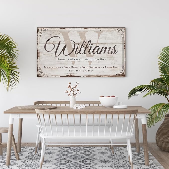IPIC - Personalized Last Name Home Sign, Custom Name Sign - Image 4