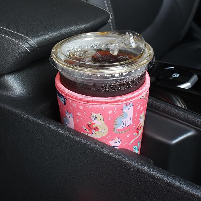 3 Pack Reusable Iced Coffee Sleeves - Image 3