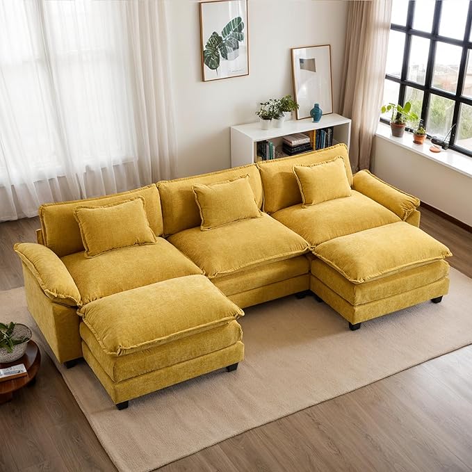 Modular Sectional Sofa, Cloud Couch by OQQOEE