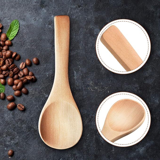 30 Pcs Small Wooden Spoons, 3. 5 Inch Mini Wood Natural Spoons - Image 4