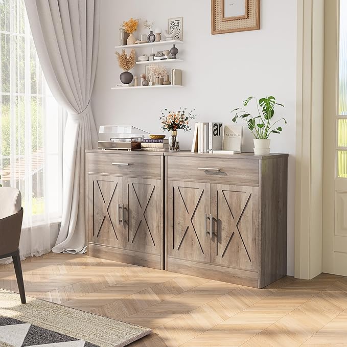 Shintenchi Farmhouse Storage Cabinets - Image 2
