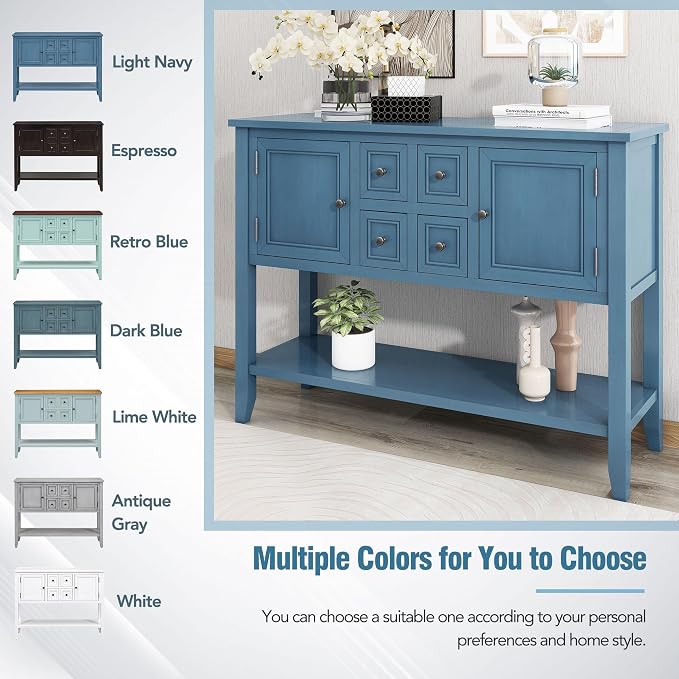 LKTART Farmhouse Sideboard Buffet Cabinet - Image 9