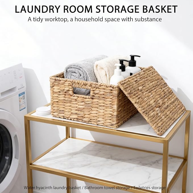 Large Water Hyacinth Storage Basket - Image 3