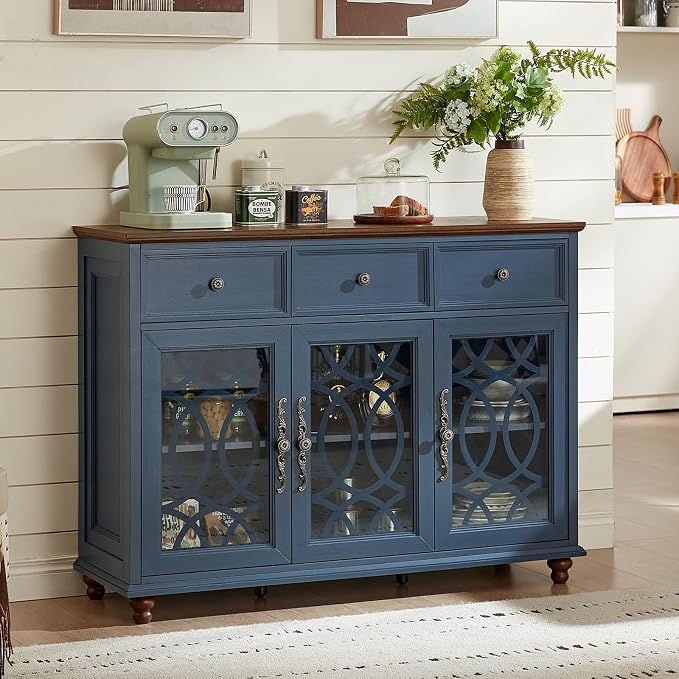 Joaxswe Farmhouse Sideboard Buffet Cabinet - Image 8