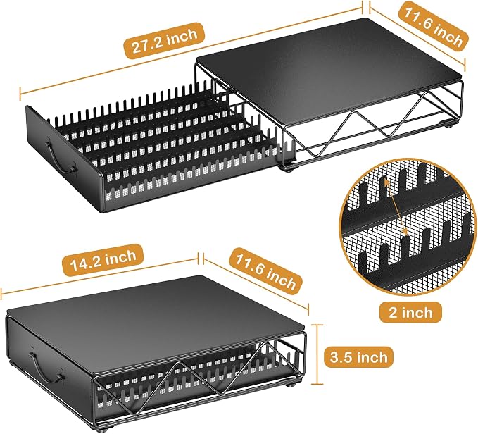 HFHOME Coffee Pod Holder Drawer Compatible - Image 3