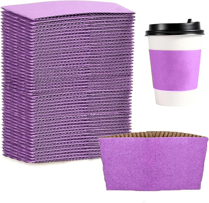 EchoDone 8 oz Disposable Coffee Cup Sleeves by EchoDone