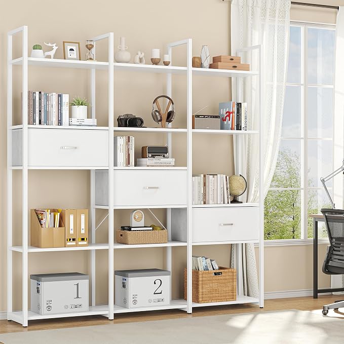 Triple Wide 6 Tiers Industrial Book shelf - Image 9