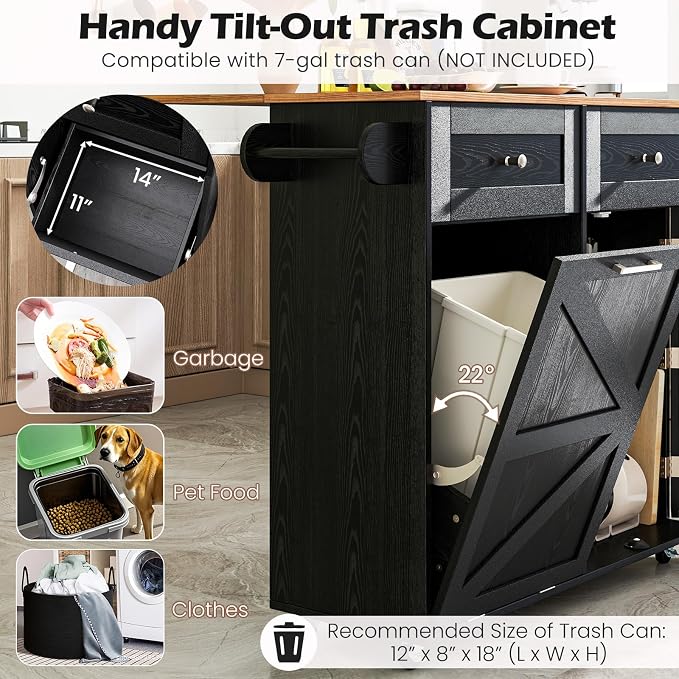 Giantex Kitchen Island Cart - Image 7
