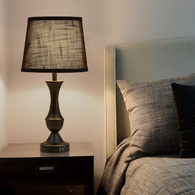 Luvkczc Black Touch Table Lamps Set of 2, Nightstand Lamps - Image 6