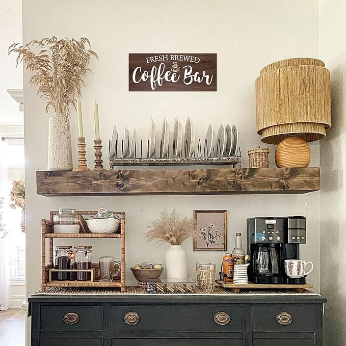 Rustic Coffee Bar Sign Wall Decor - Image 5