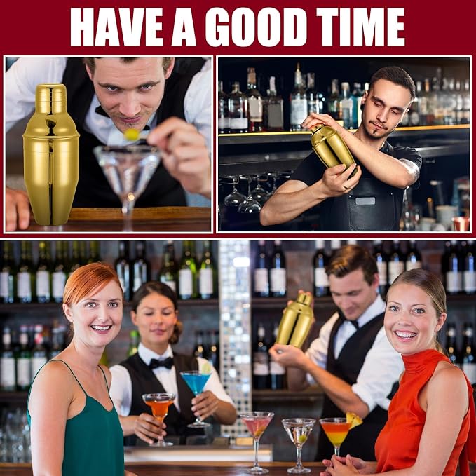 Nitial 6 Pcs Bar Cocktail Shaker Professional Stainless Steel Martini Drink - Image 6