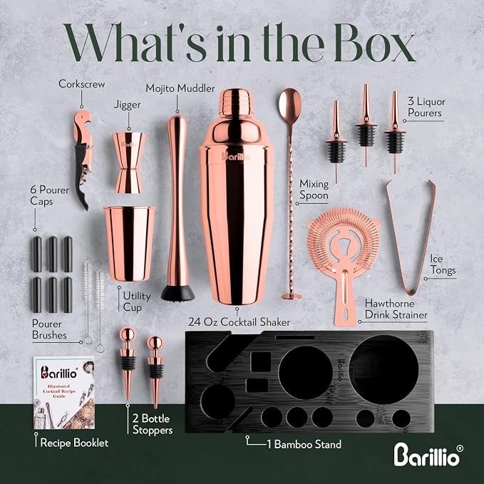 Barillio Rose Gold Bartender Kit - Image 5