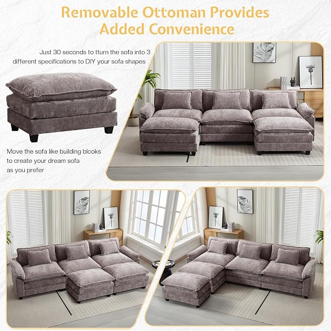 Modular Sectional Sofa, Cloud Couch - Image 3
