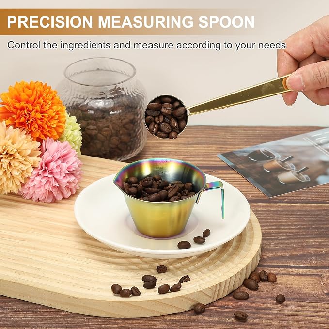 uxcell 3 PCS Coffee Scoop with Clip, Stainless Steel Coffee Scoop and Spoon Bag - Image 4