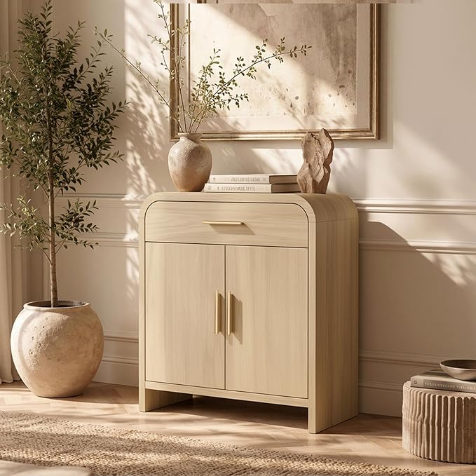 Curved Buffet Storage Cabinet by TheBeautyofRusticRefined