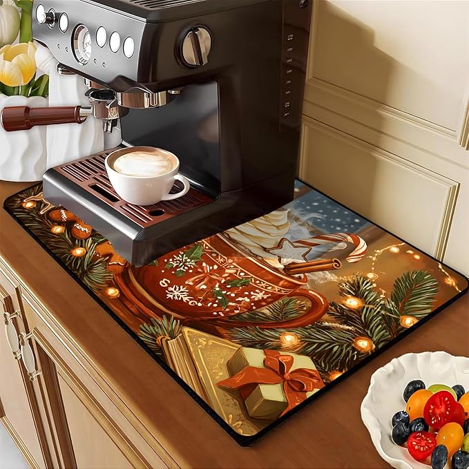 Christmas Stove Cover 28.3 x 20.5 Inches, Hot Cocoa Gingerbread Stove Top - Image 2