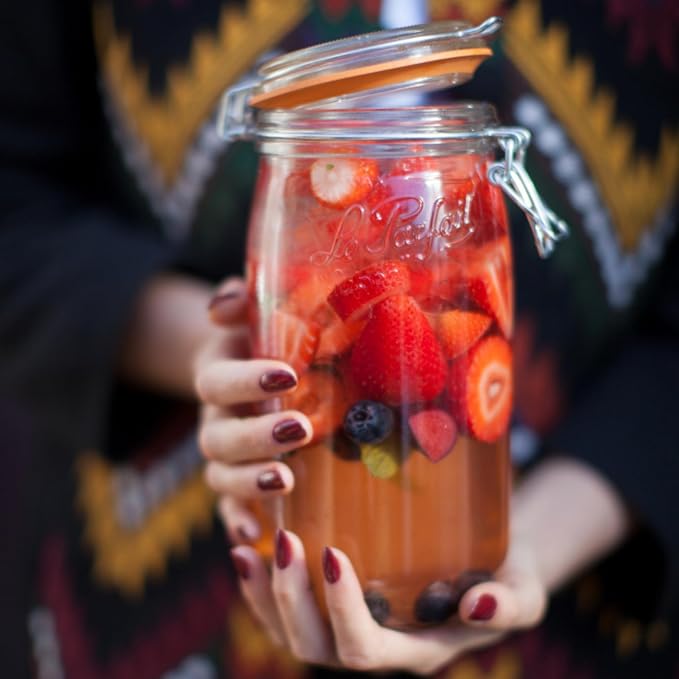 Le Parfait Super Jar 1.5L French Glass Preserving Jar w/Airtight Rubber Seal & - Image 2