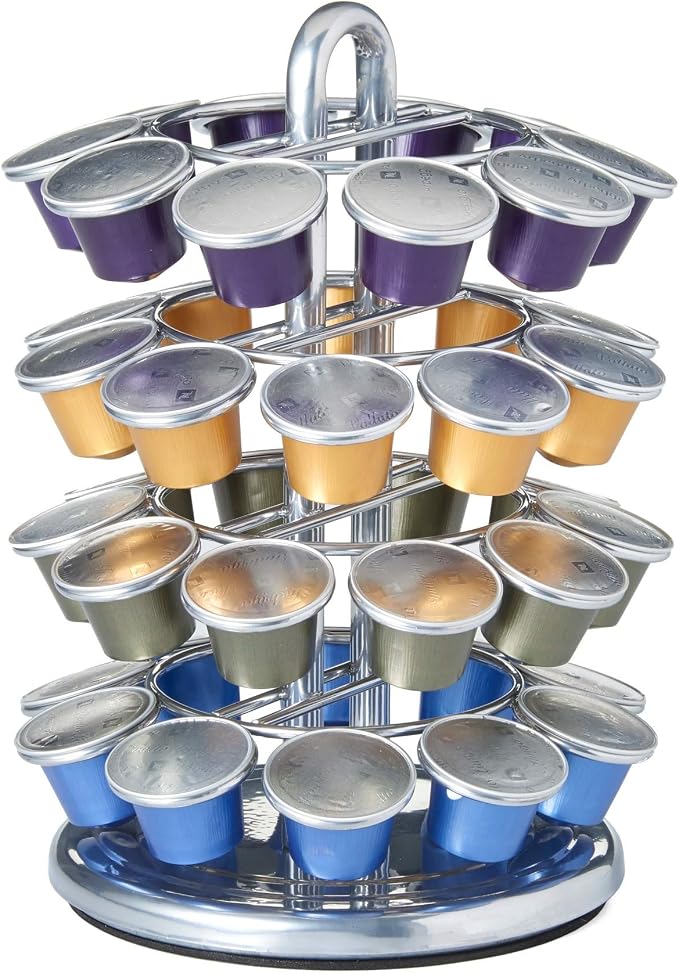 Nifty Nespresso Original Line Capsule Carousel – 40 Coffee Pod Storage Holder by NiftySolutions