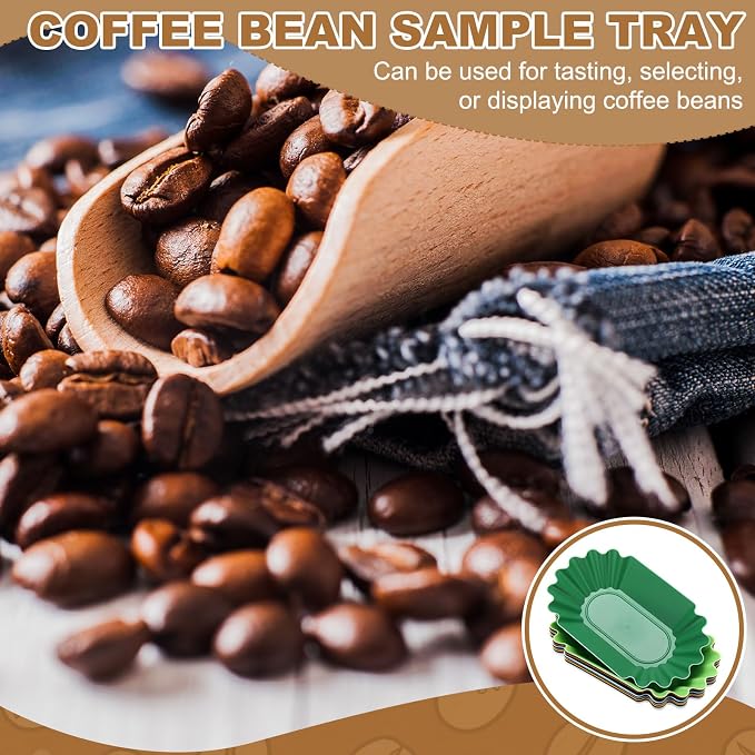 uxcell 4Pcs Coffee Beans Sample Tray, 450g Coffee Beans Display Dish Reusable - Image 5