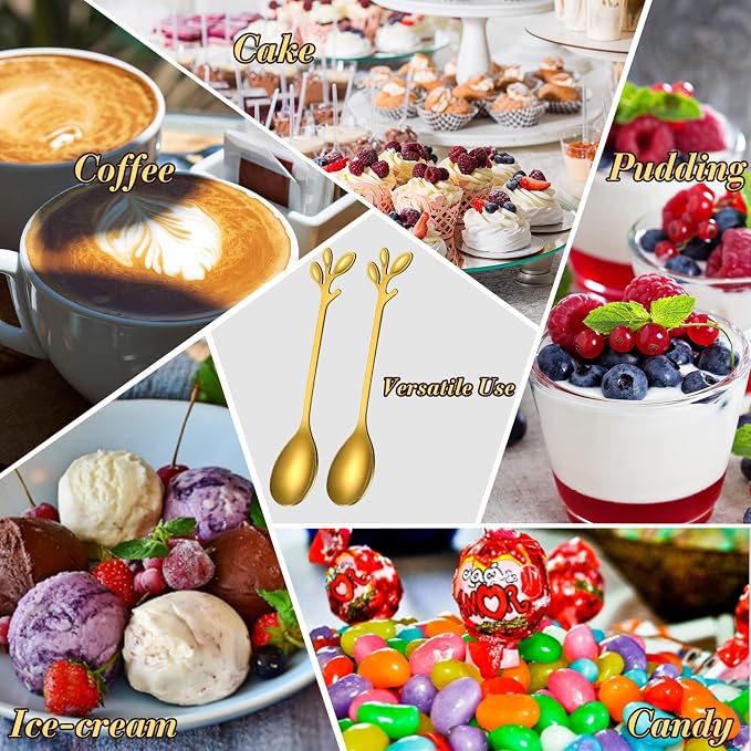 100 Pcs Demitasse Espresso Spoons Stainless Steel Bulk, 4.33'' Small Mini - Image 5