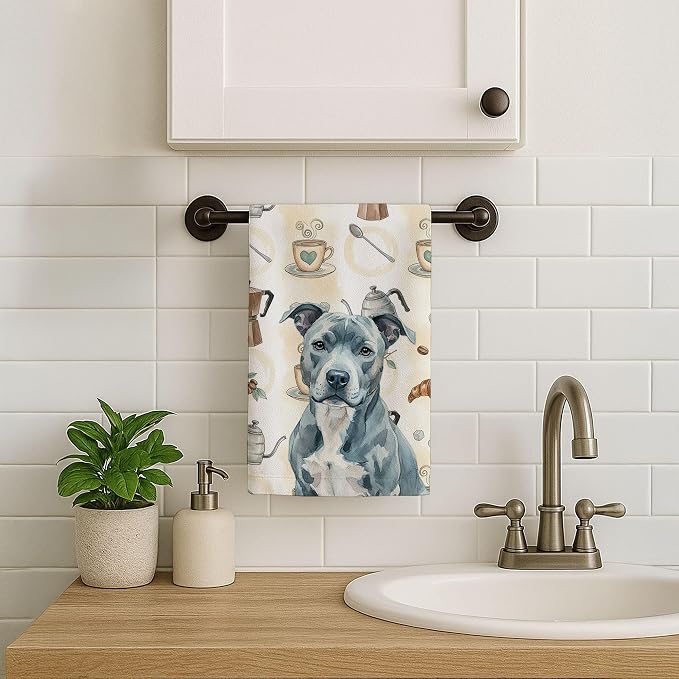 Caroline's Treasures Blue American Staffordshire Terrier Coffee Bar Kitchen - Image 7