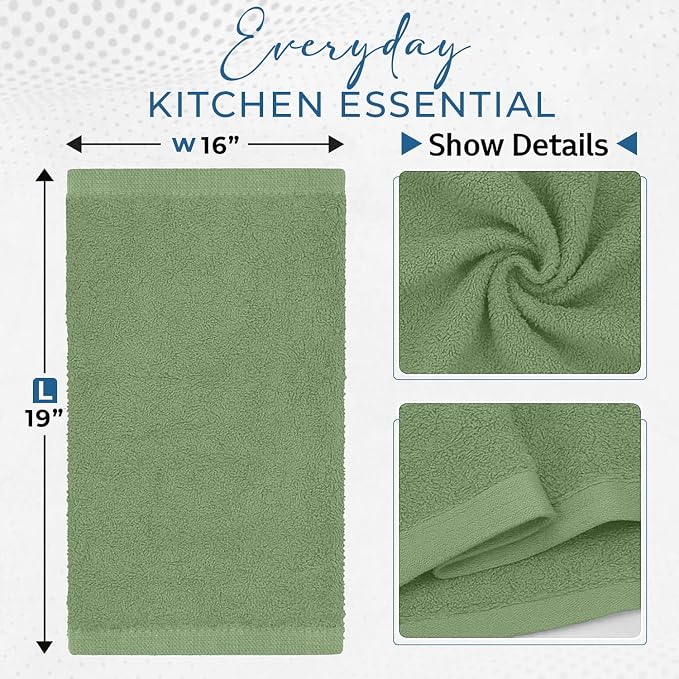 DAN RIVER Kitchen Bar Mops, 16 by 19 Inches, 100% Cotton Super Absorbent - Image 8