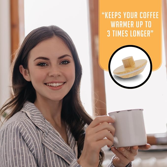 HEXNUB Pour Over Lid for Chemex Coffee Maker Bamboo Heat Retaining Cover | - Image 6