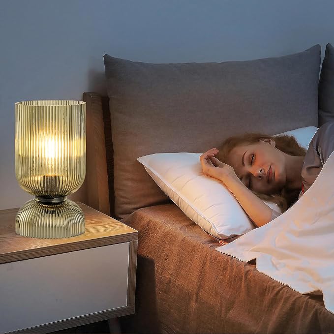 Modern Table Lamp, Glass Mid Century Lamp - Image 5