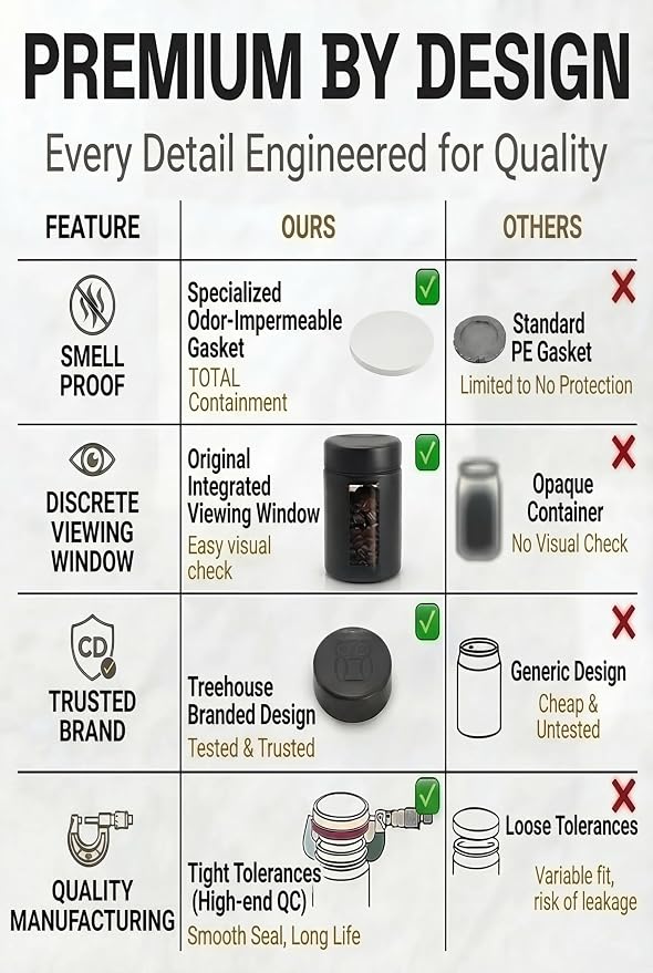 Treehouse Smell Proof Containers, Jars - Image 4