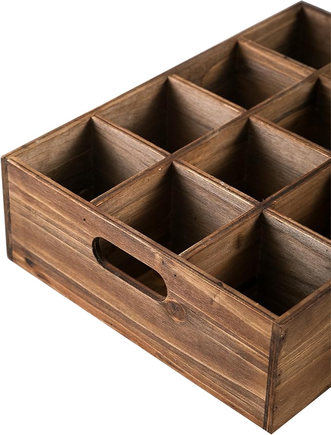 Rustic Wooden Crates for Storage 16 X 12 Inches, Farmhouse Wood Box - Image 7