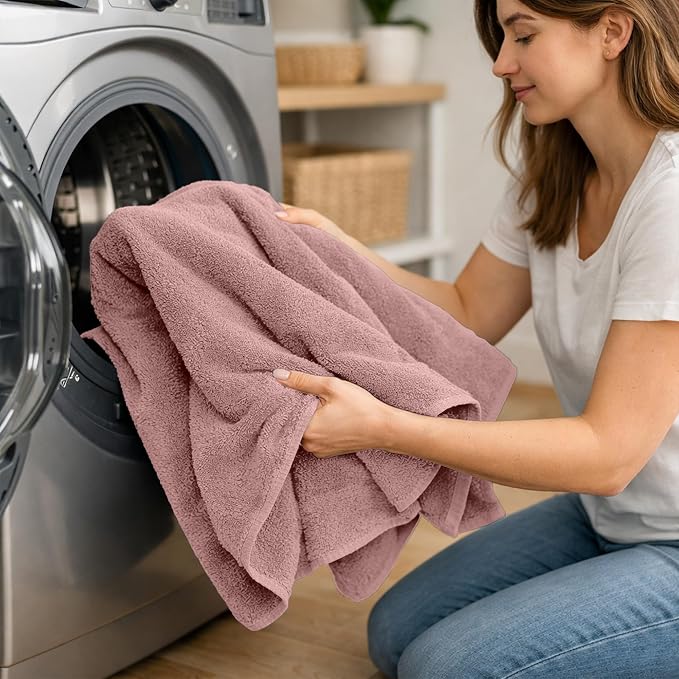 RIVERSIDE Pack of 8 Towels Set, 2 Large Bath, 2 Hand, 4 Face Washcloths - Image 7