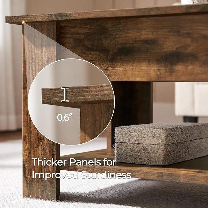 Yaheetech Coffee Table, Lift Top Coffee Table - Image 9