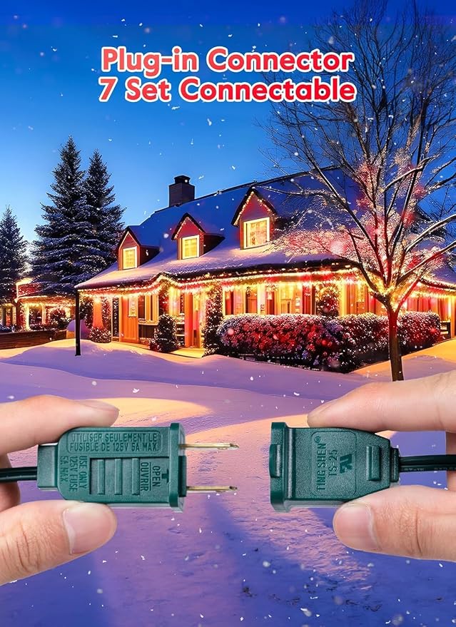 Brightown C9 Christmas String Lights Outdoor Led Fairy Lights Faceted - Image 6