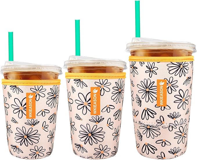 Reusable Iced Coffee Cup Sleeve by WKIEASON