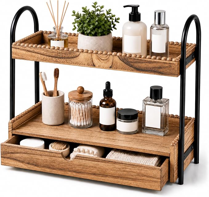 Novabright 2-Tier Bathroom Countertop Organizer by Unknown
