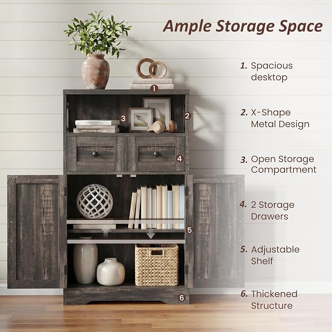 Befrases Farmhouse Storage Cabinet - Image 6
