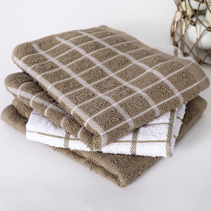 Ritz Premium 100% Cotton Terry Check Kitchen Dish Towels - Image 6