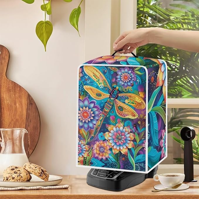 Bohemian Dragonfly Coffee Machine Dust Covers - Image 5