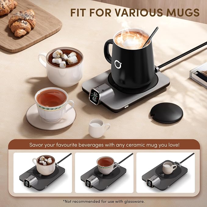 Coffee Mug Warmer & iKago Mug Set, Accurate Temperature Control Smart Heated Mug - Image 7