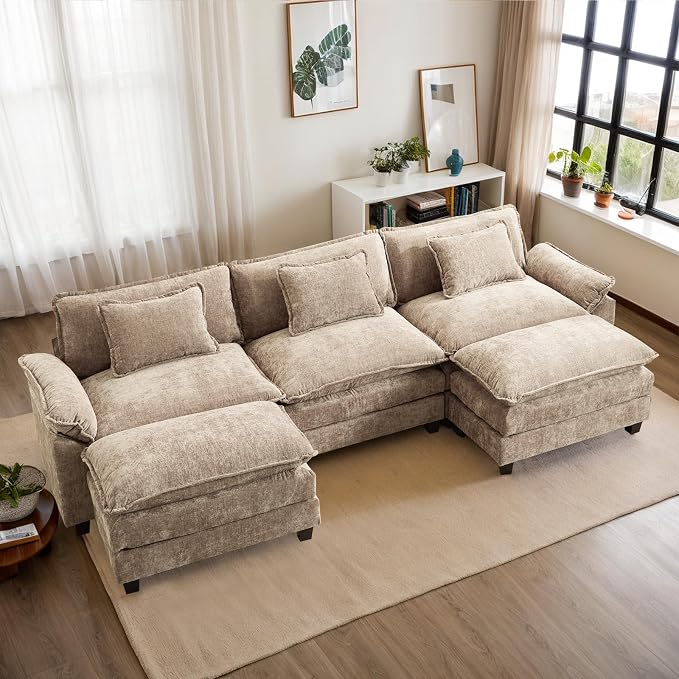 Modular Sectional Sofa, Cloud Couch by OQQOEE
