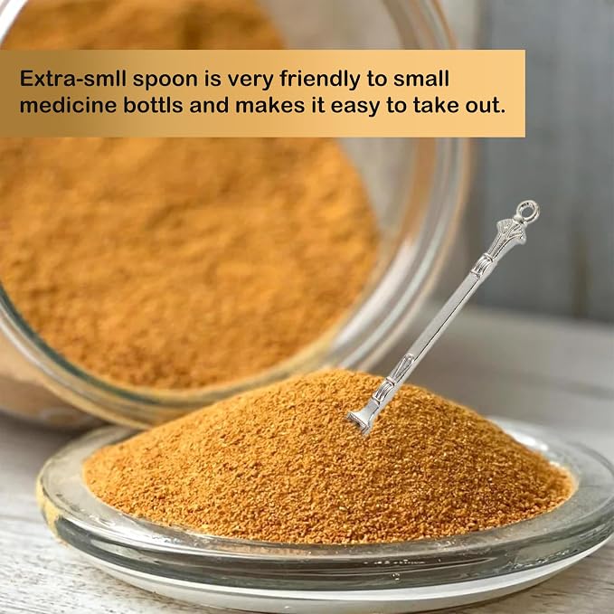 6-Pack Mini Spoons Metal Tiny Shovels 3 Inch Small Medicine Spoon - Image 4