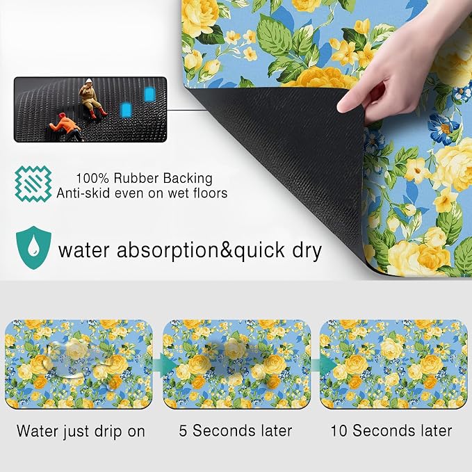 Fashion Flowers Coffee Mat - Image 3