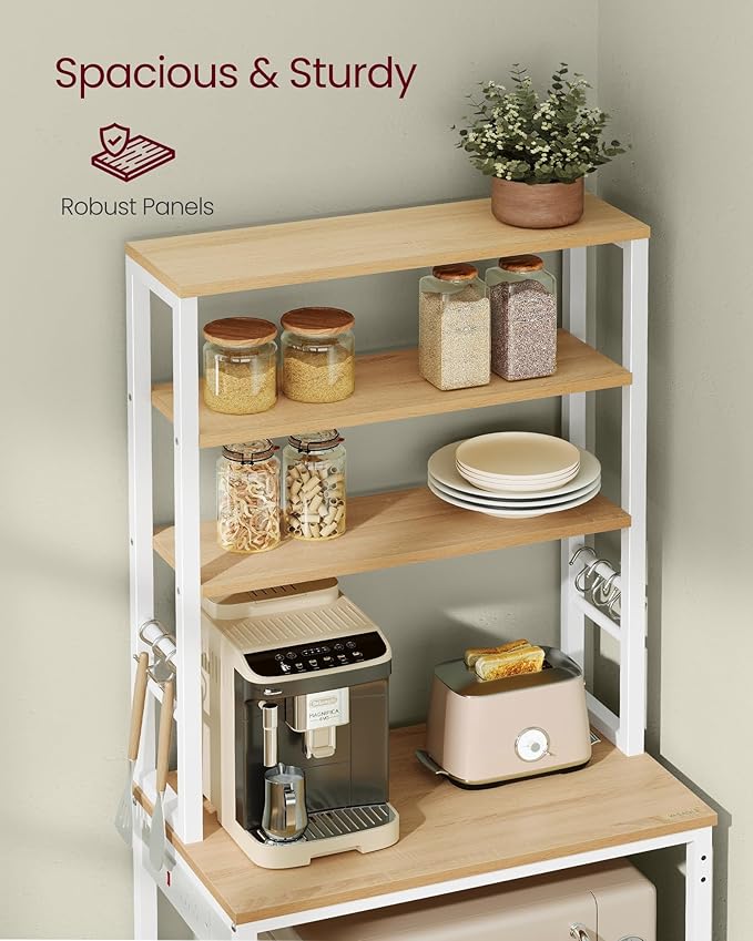 VASAGLE Bakers Rack with Power Outlet, 23.6 Inches Coffee Bar - Image 5